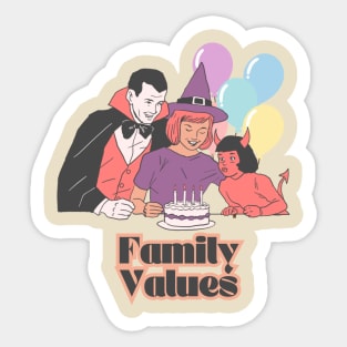 Family Values Sticker